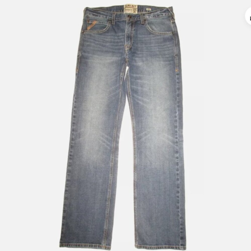 Ariat M5 Straight Stretch Madera Stackable Jeans Men's 33x34 Heath